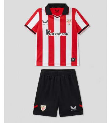 Athletic Bilbao Hjemmebanetrøje Børn 2025-26 Kortærmet (+ Korte bukser)
